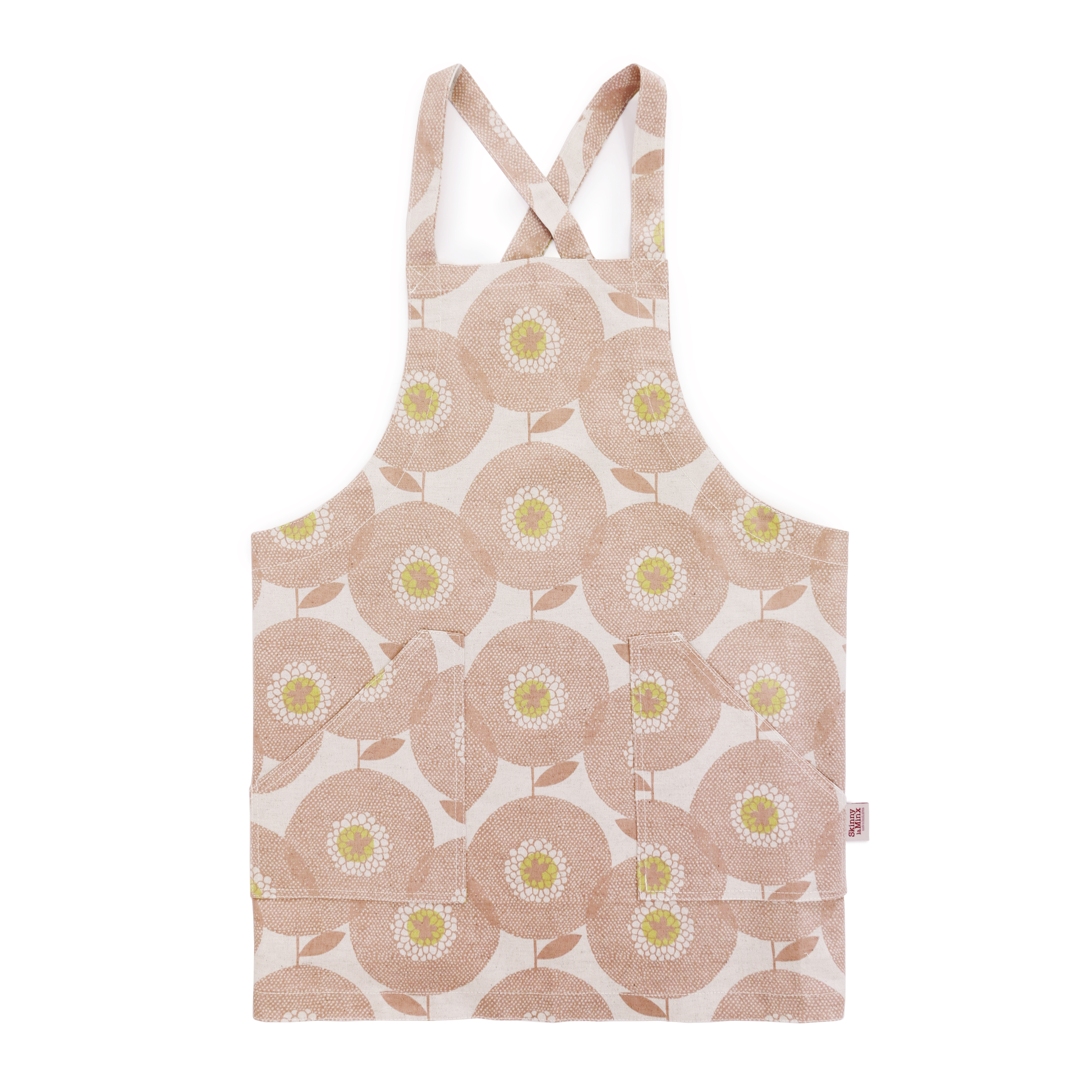 Pinny Apron Flower Fields Posy Pink